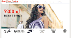 Desktop Screenshot of bestvalueoptical.com